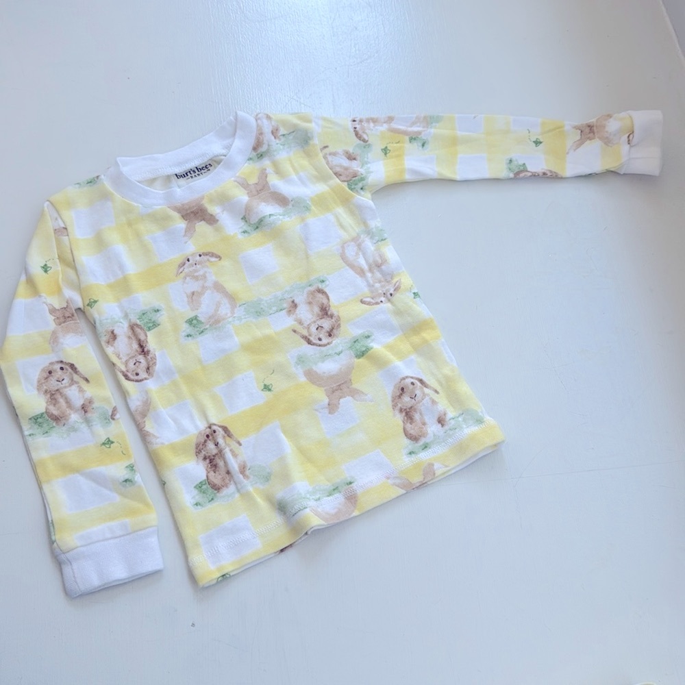 Burt’s Bees Baby Bunny Plaid Organic Cotton Pajamas - Picture 5 of 8
